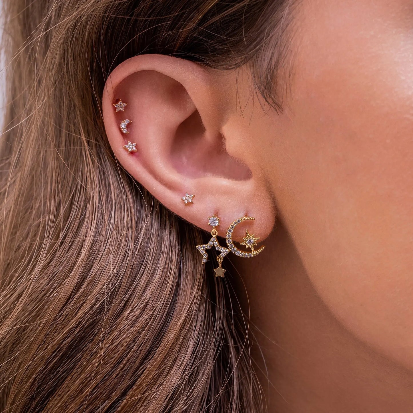 Boucle d'oreille en acier inoxydable